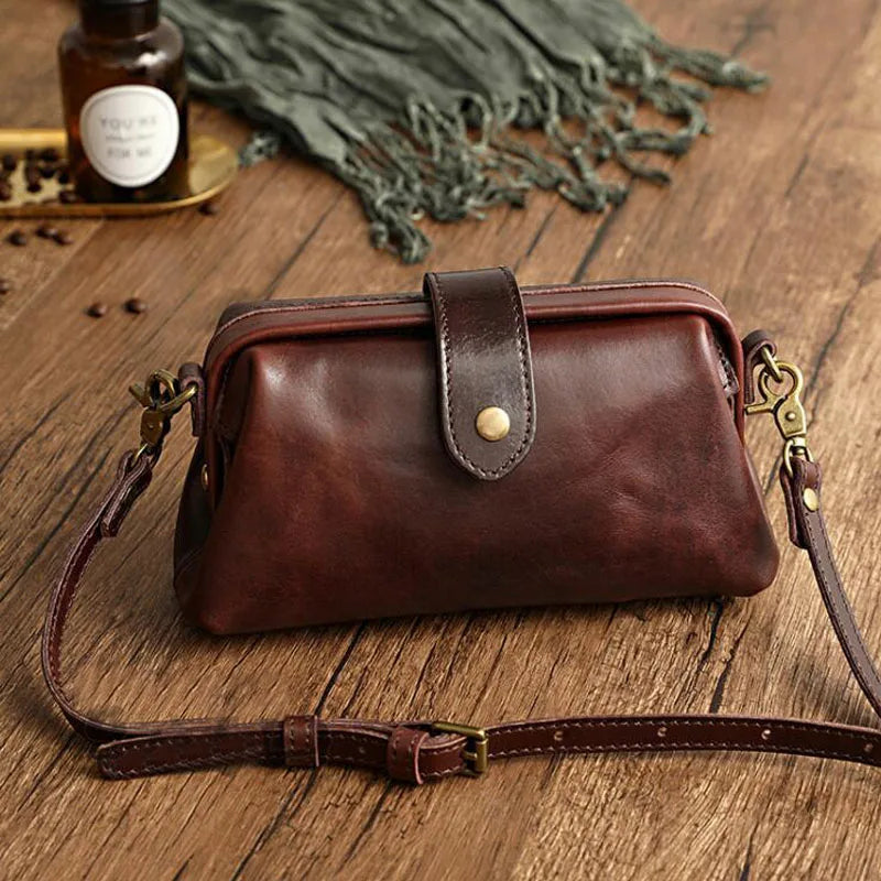 Herdis | Borsa Classica e compatta in calda tonalità cognac