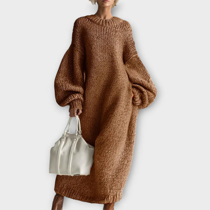 Abito maxi di Maglia Oversized e Confortevole