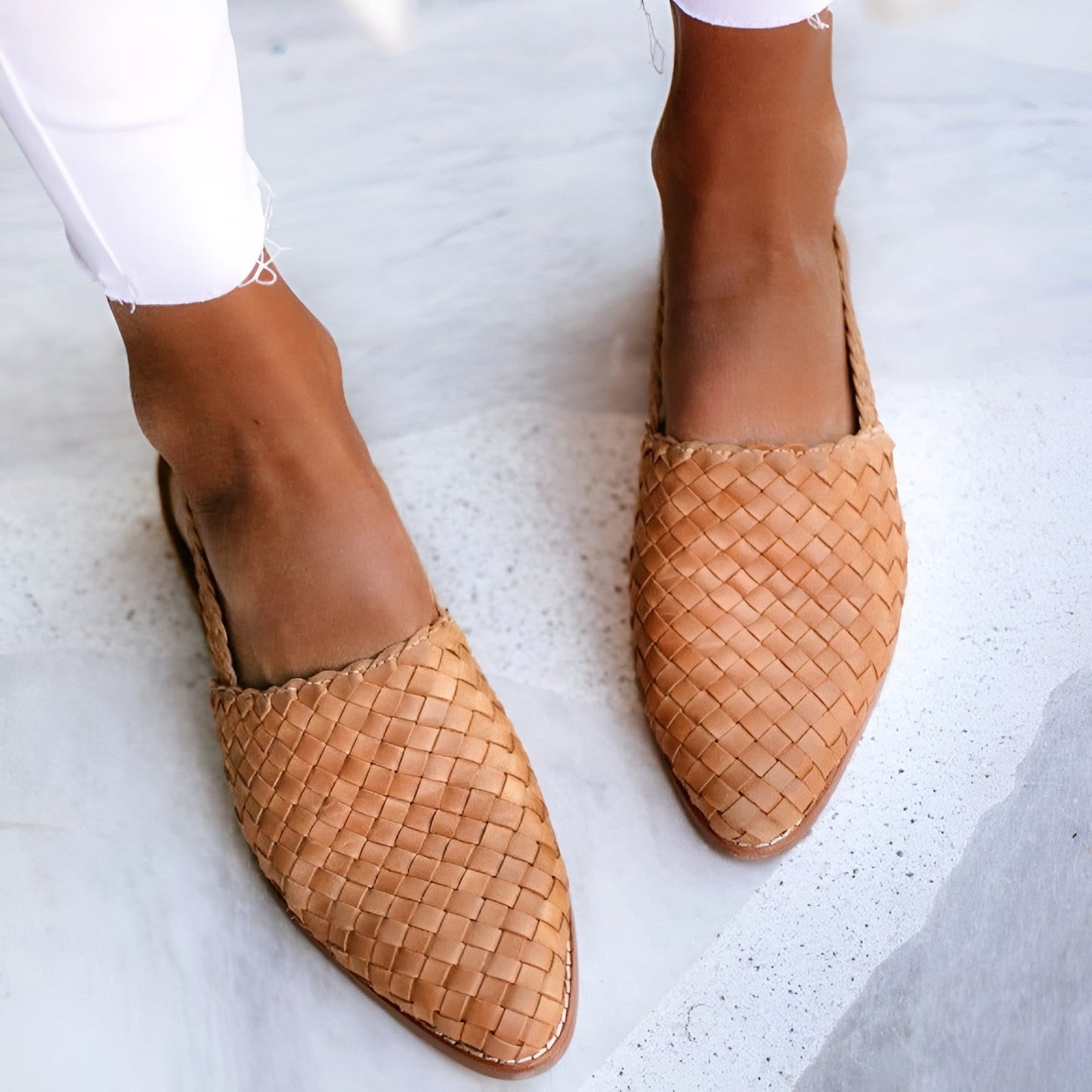 Whisper – Sandali eleganti in pelle trenzado da donna