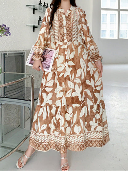 ELENA – ABITO MAXI BOHEMIO DI FIORI
