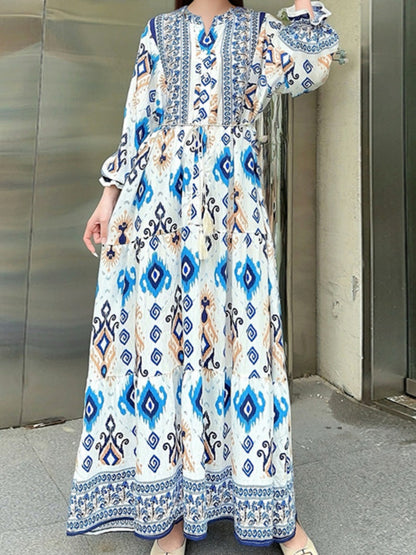 ELENA – ABITO MAXI BOHEMIO DI FIORI
