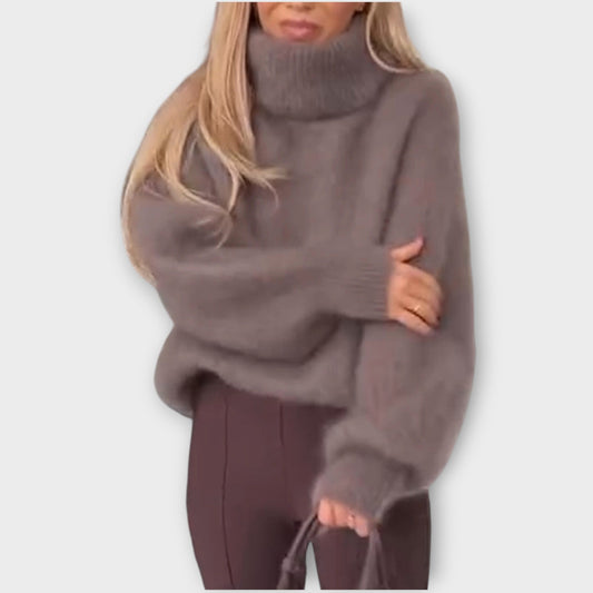 Maglione Oversize con Collo alto