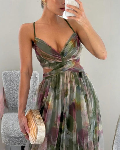 Giselle™ | Incantevole Abito maxi con Stampa floreale