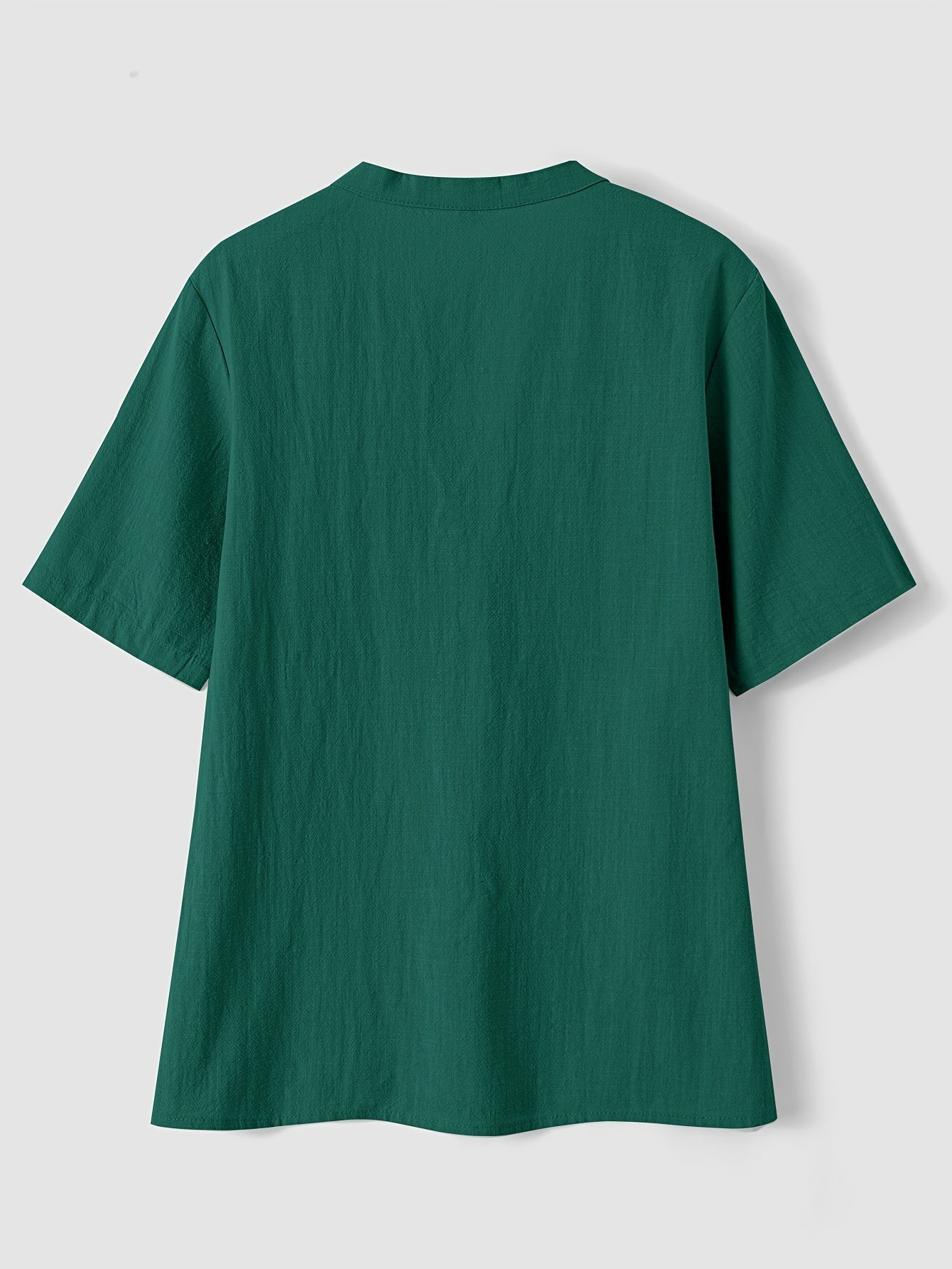 Sharron - Blusa elegante con scollo a V e Bottoni