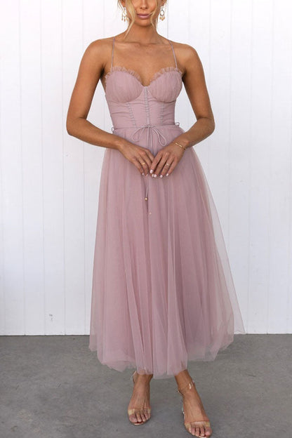 Abito lungo Elegante con Bustier - Abito da cerimonia Fluido