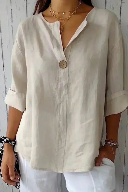 Natasha | Top di Lino Casual