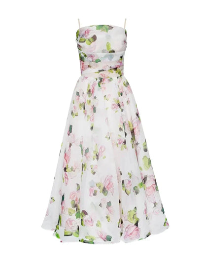 Emilia - Elegante Abito senza maniche Impreso