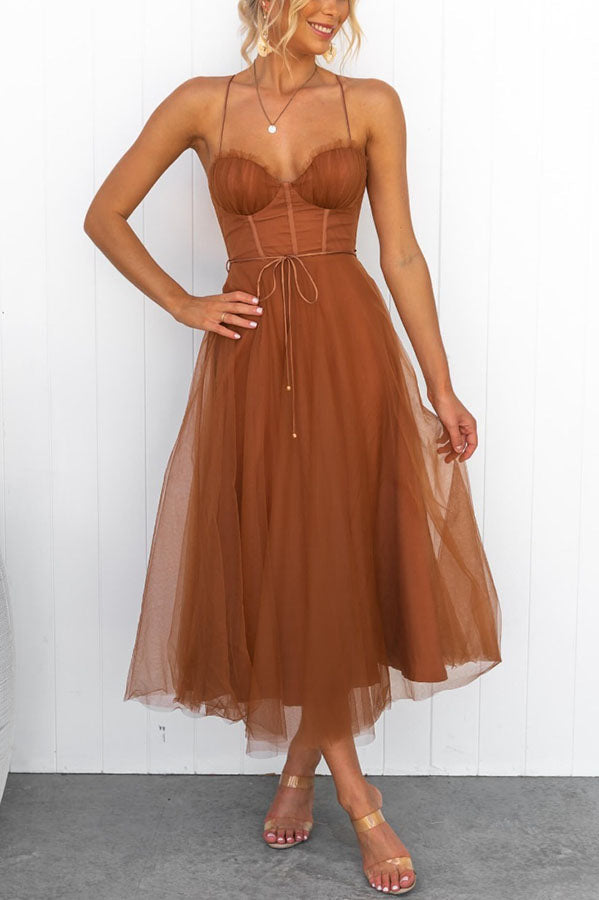 Abito lungo Elegante con Bustier - Abito da cerimonia Fluido