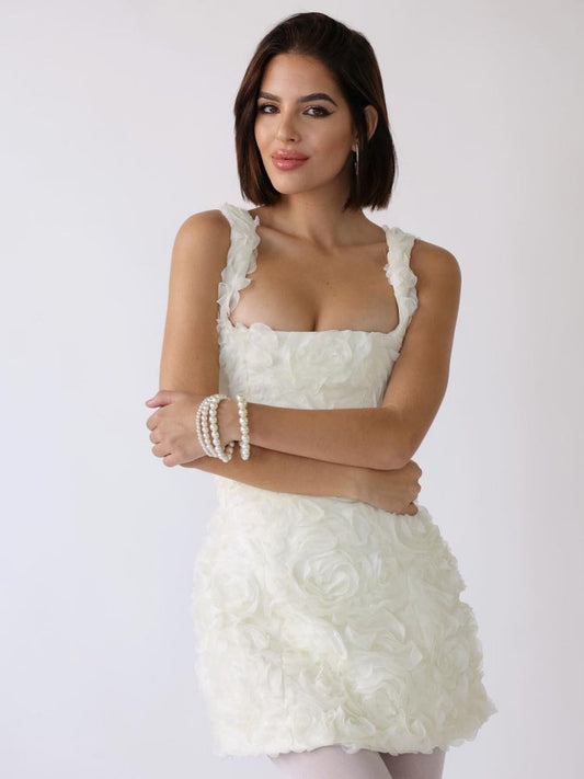 Mini Abito Corset Blossom Embrace