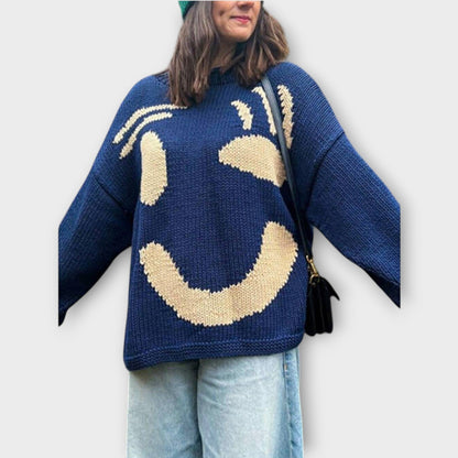 Maglione in maglia Abstracto Fatto a mano