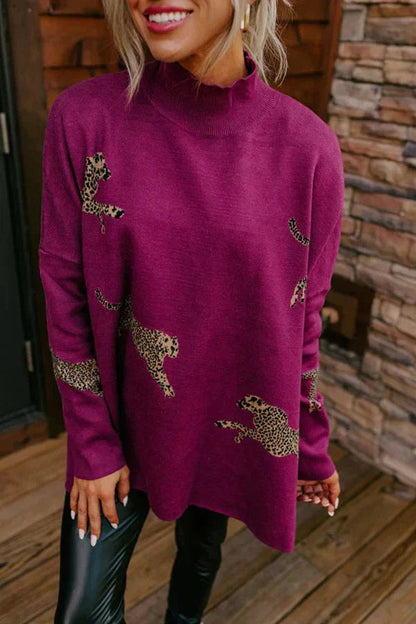 VITA – TOP CASUAL VINTAGE CON STAMPA DI TIGRE E LEOPARDO