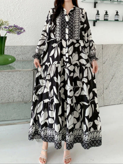 ELENA – ABITO MAXI BOHEMIO DI FIORI