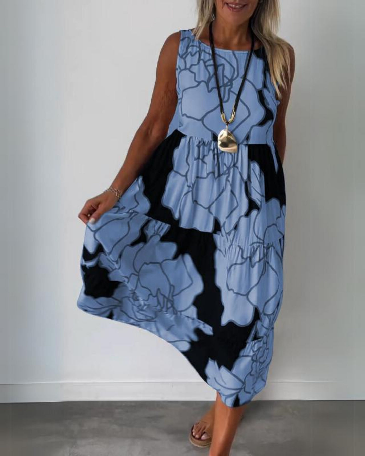 GRACE - ABITO BOHO FLOREALE ELEGANTE