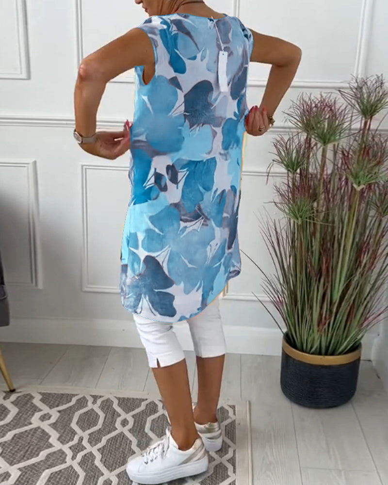 BLUSA LARGA DI FIORI KLARISSA