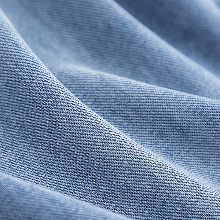 Giacca in denim Patchwork con revers