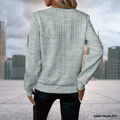 Gina - Maglione con zip con Cappuccio non-dualità