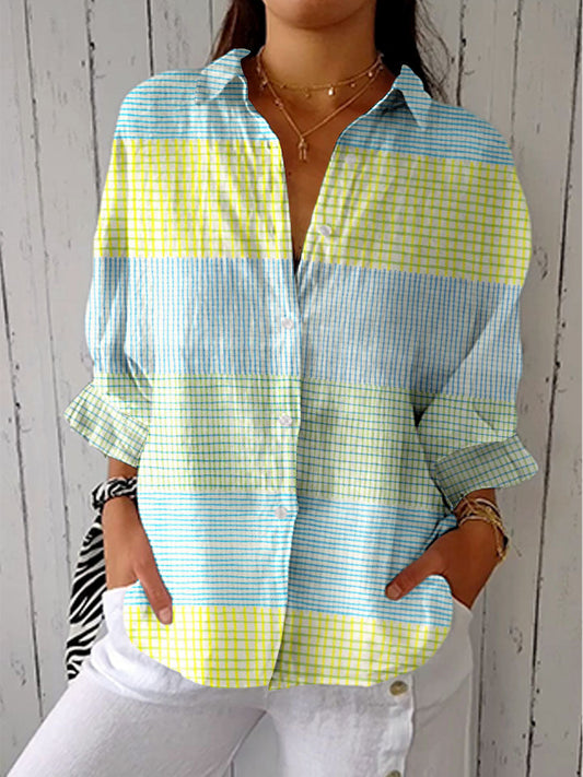 Filippa | Blusa di Quadri Pastel