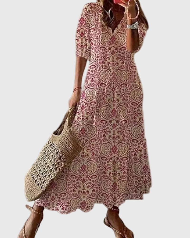Amalia | Abito maxi Boho Vintage estivo