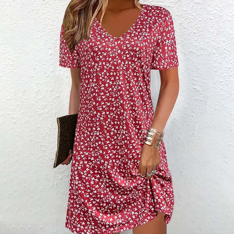 Rachel | Abito Corto Casual con scollo a V