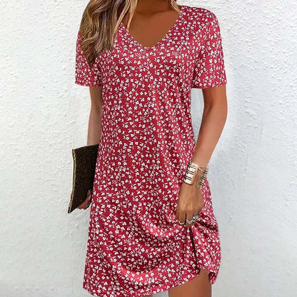 Rachel | Abito Corto Casual con scollo a V