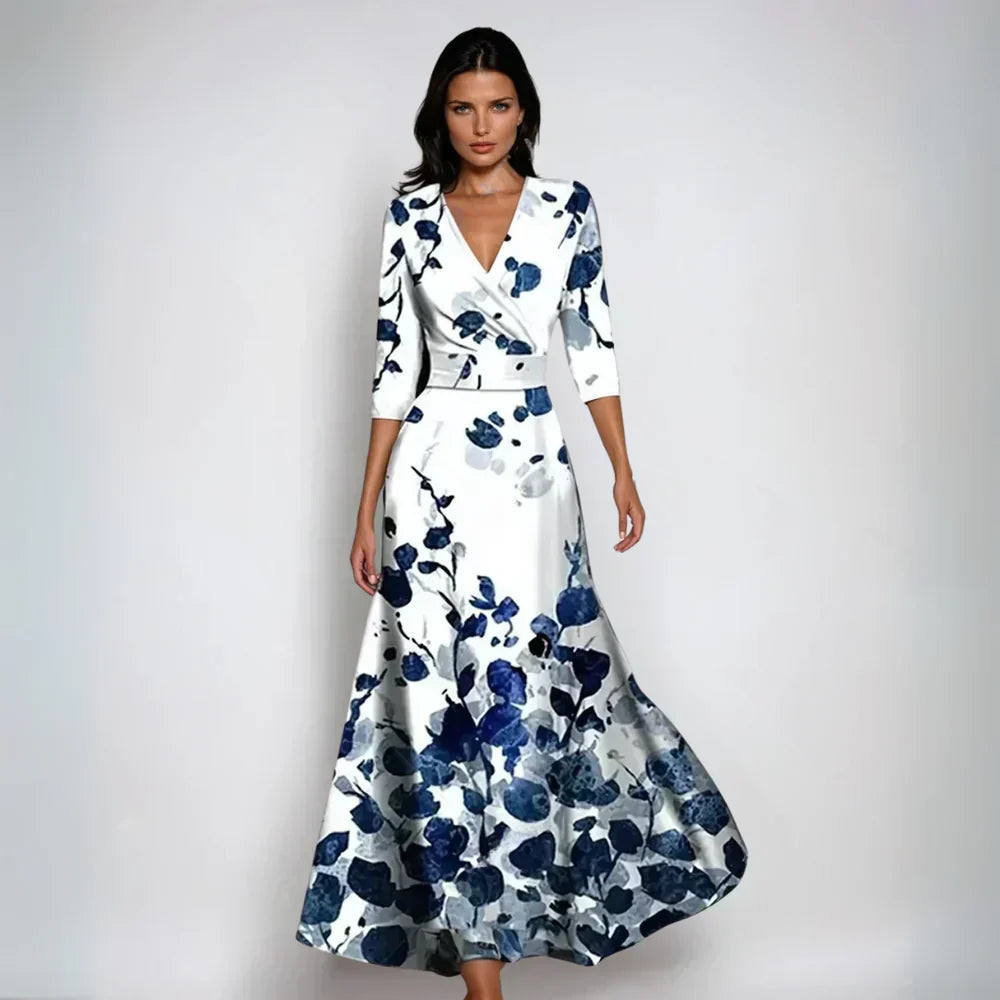EMILIA - ABITO A PORTAFOGLIO CHIC FIORI