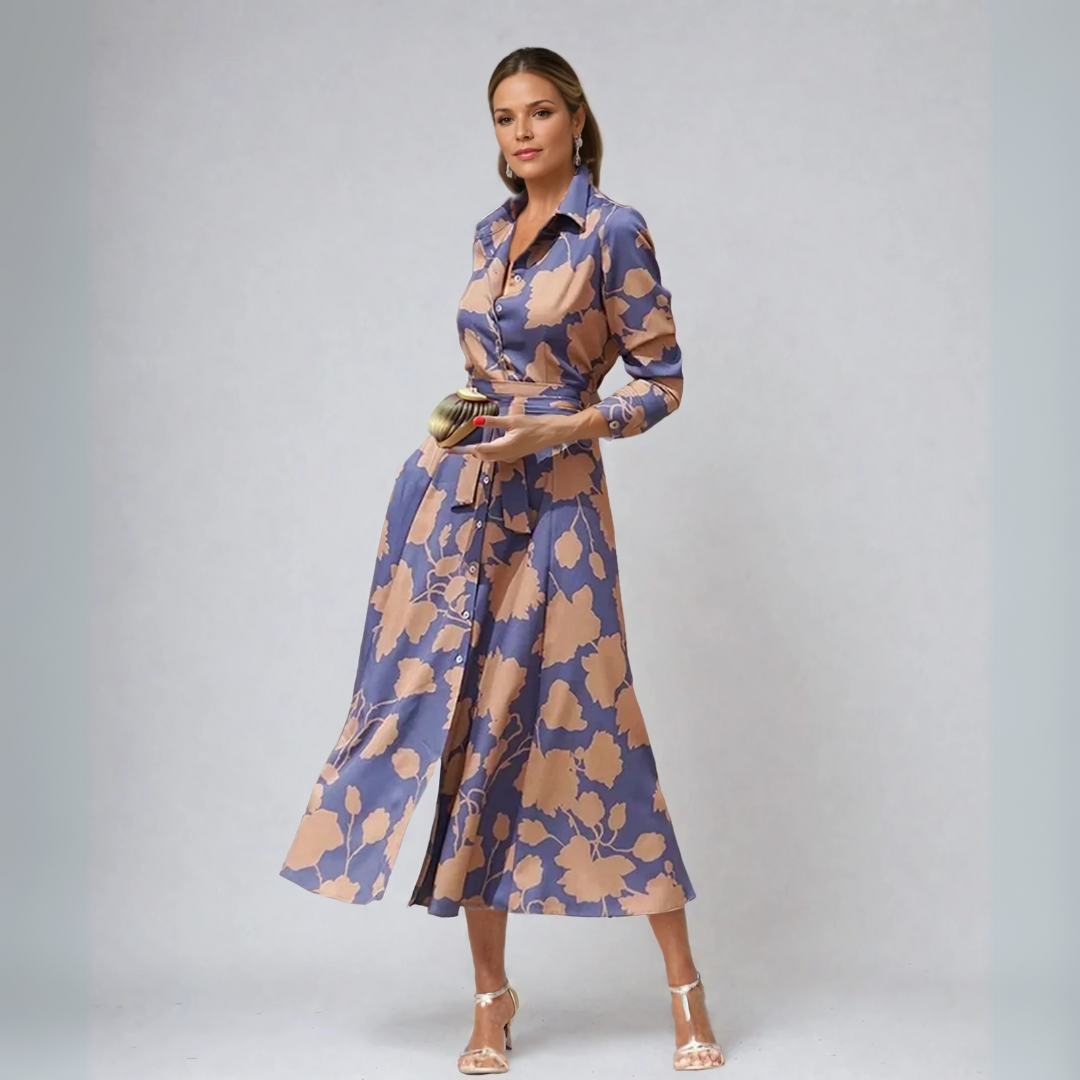 Floriza – Abito Stile Camicia Classica