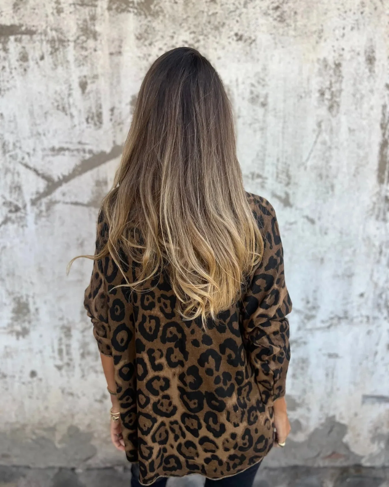 SERANA - BLUSA CON STAMPA DI LEOPARDO