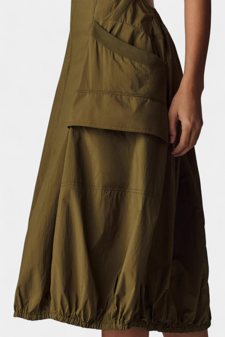 Katana Abito midi con Orlo di Burbujas e Corsetto Aderente
