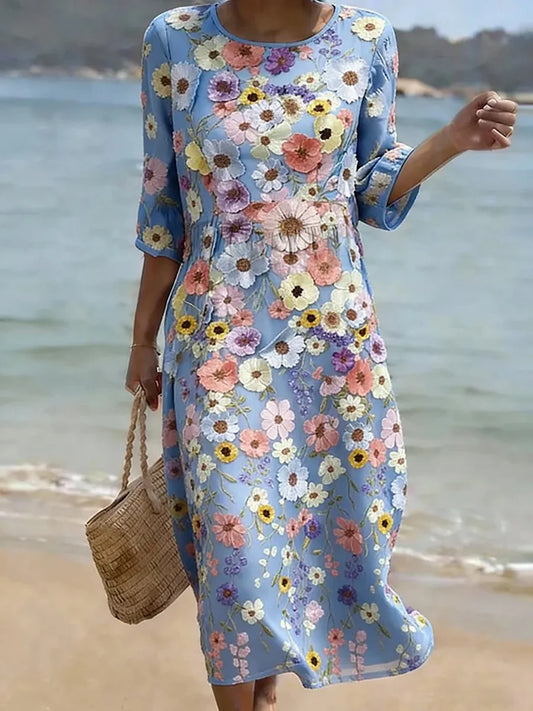 Abito casual di donna con Stampa floreale.