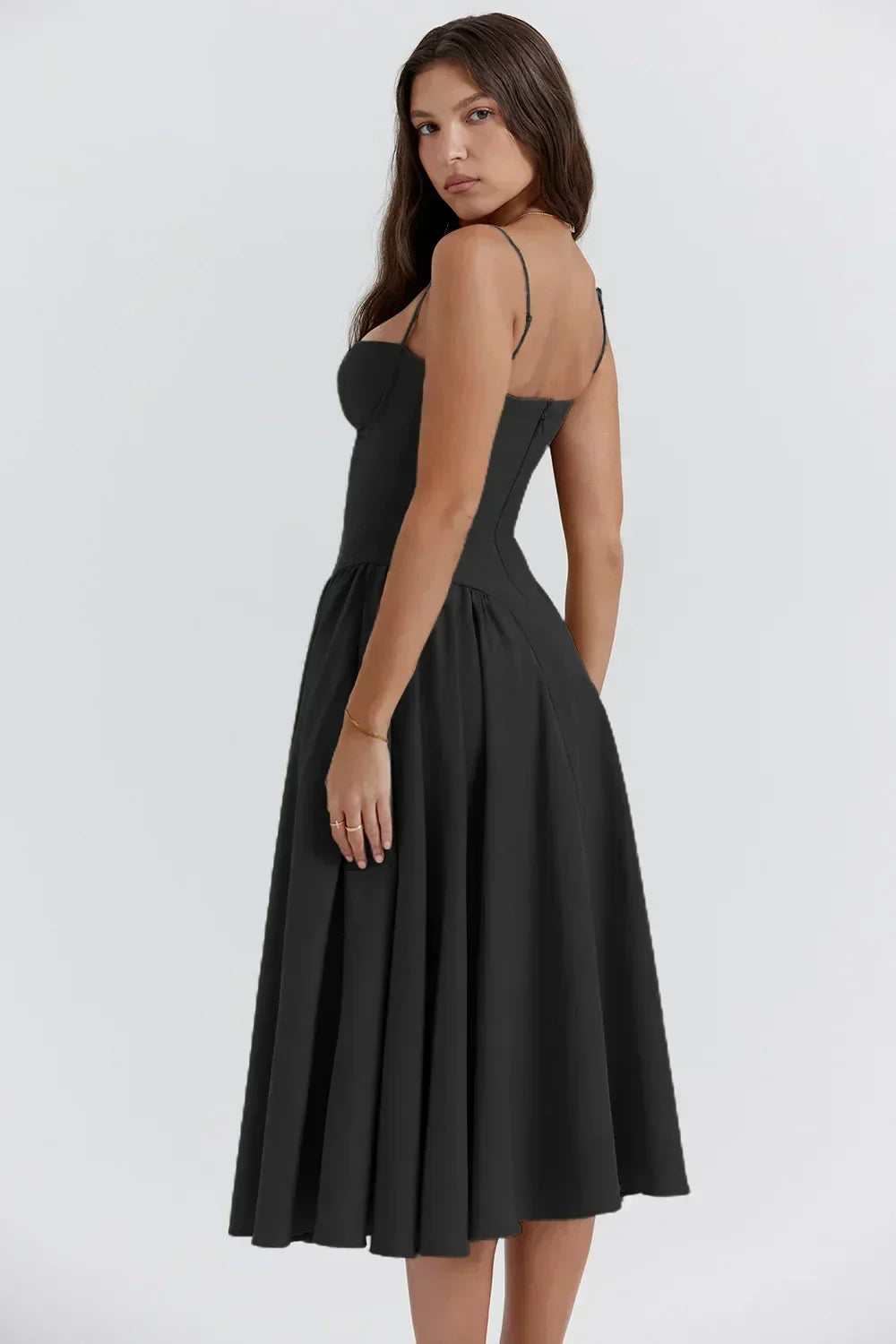 Elara | Abito con spalline con corsetto