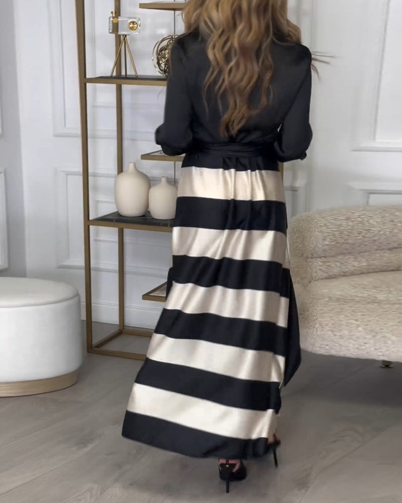 Ariana - Abito di Eleganza A righe