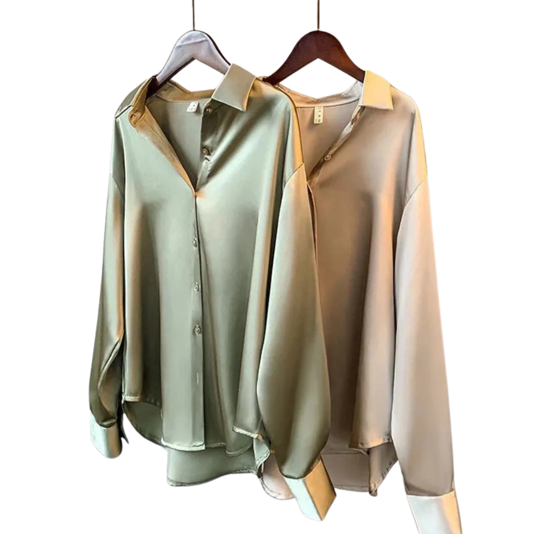 CAMICIA LARGA IN SATIN EDEN
