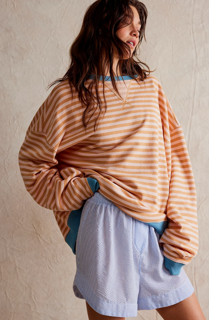 MIKAELA – MAGLIONE A RIGHE RILASSATO