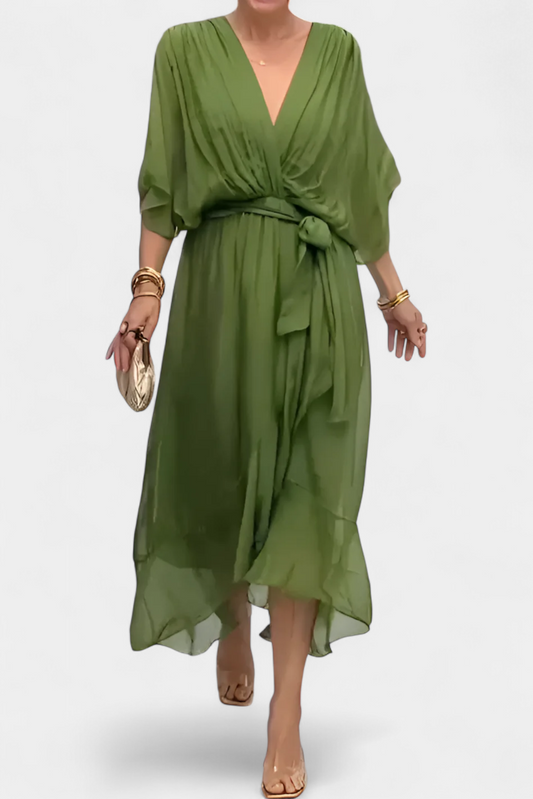 Luisa Abito Flowy con scollo a V