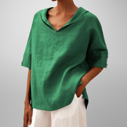 Molly – Top V-Neck con Collo Rilassato
