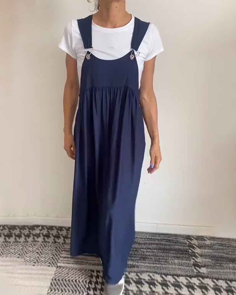 Grace™ - Abito Casual di Spalline di Tinta unita