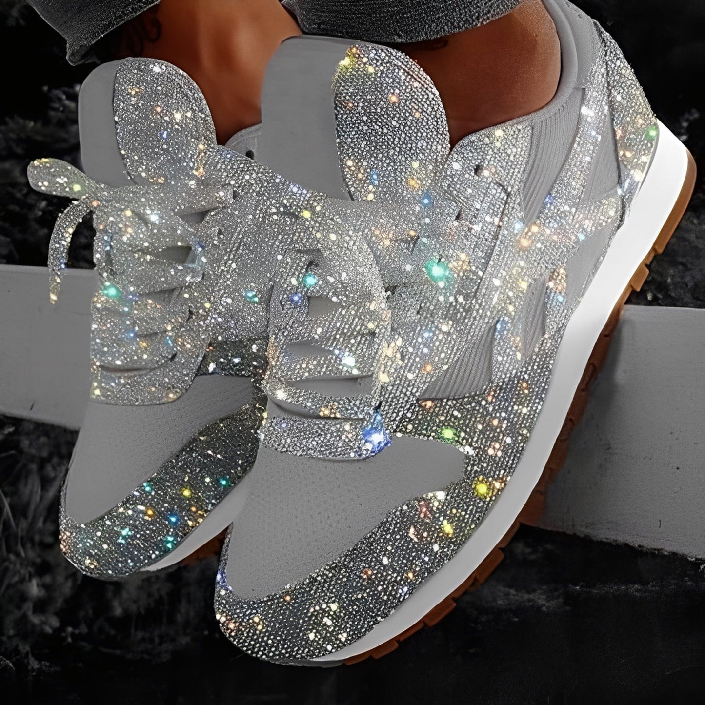 Kaycee - Sneakers Muffin brillanti e casual per donna