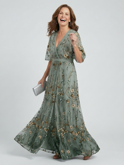 Selora | Abito maxi Flow con Scollo halter