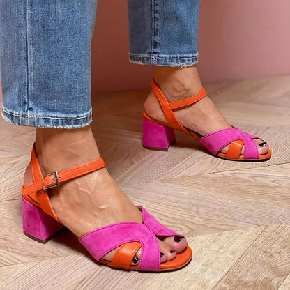Ornella - Sandali di Velluto di Lusso
