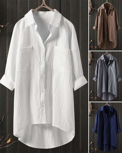Olivia™ | Blusa Larga e Comoda di Tinta unita