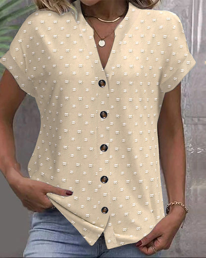 Amarys | Camicia di collo a V con bottoni
