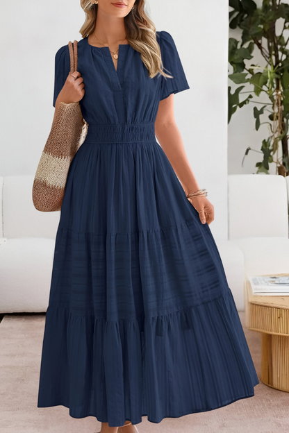 FREYA – ABITO MAXI TIERED CON FASCINO BASSO IL SOL