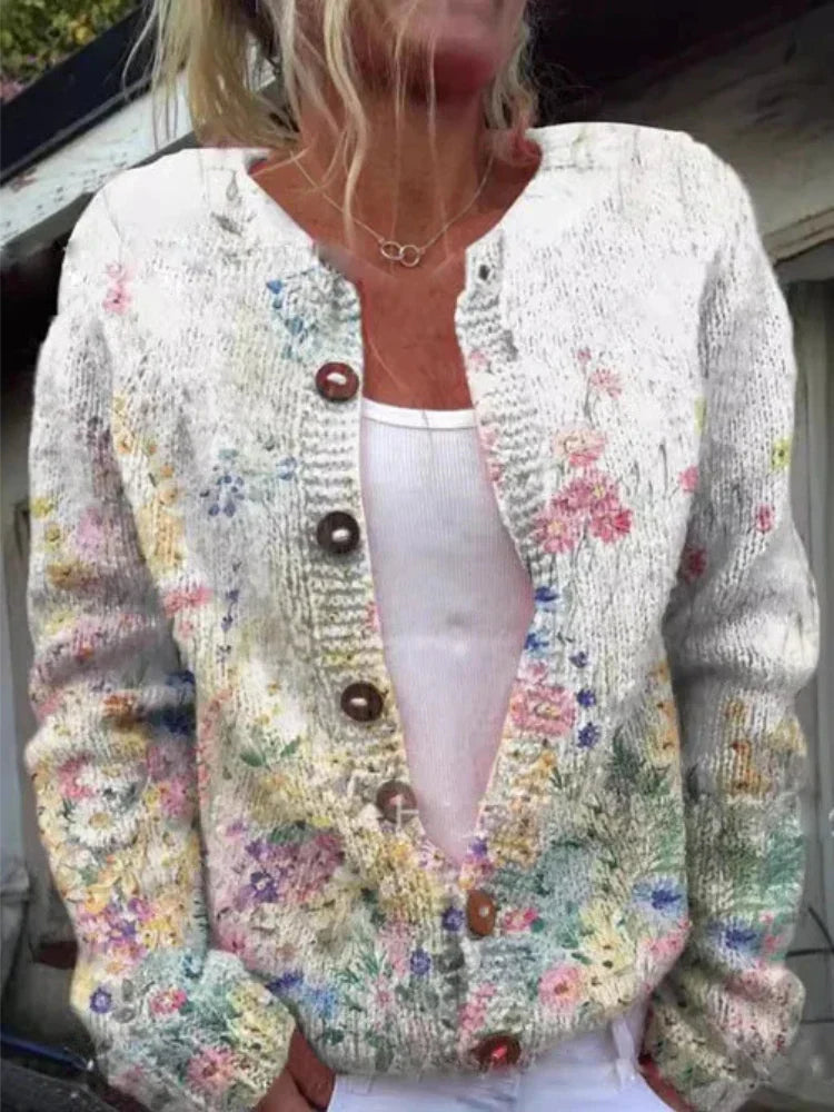 LILA | Cardigan di Fantasia Floreale