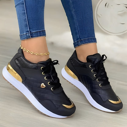 Agnès - Scarpe di lacci a cuadros da donna