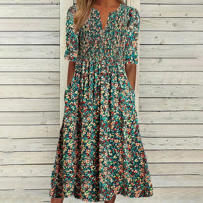 Jill | Abito Smock Jardín Pradera