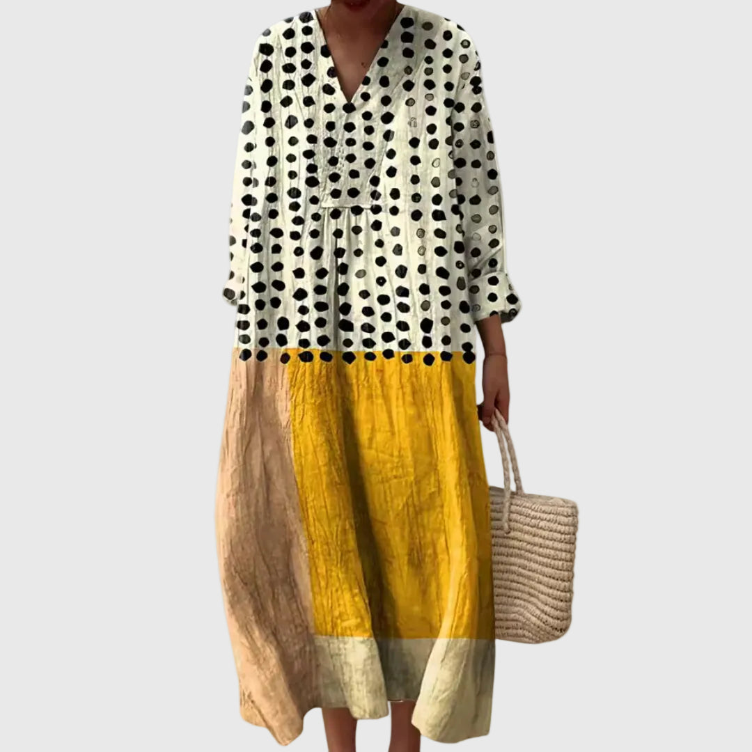 Stephanie | Abito midi Geometrico