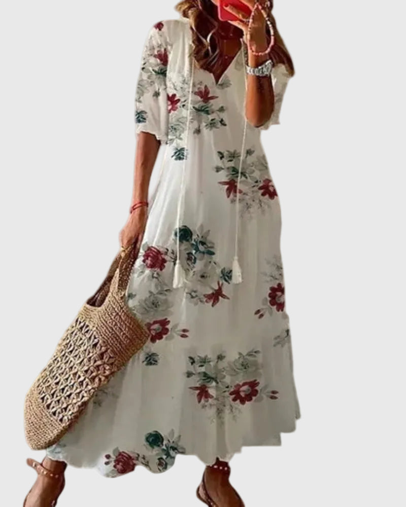 Amalia | Abito maxi Boho Vintage estivo