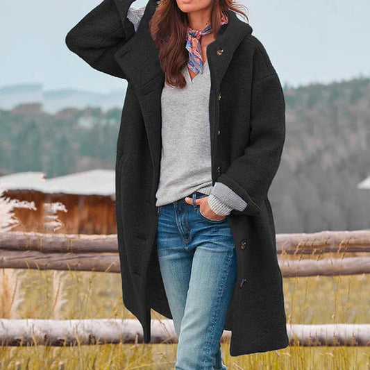 Aria™ - Elegante Cappotto lungo in lana Calda
