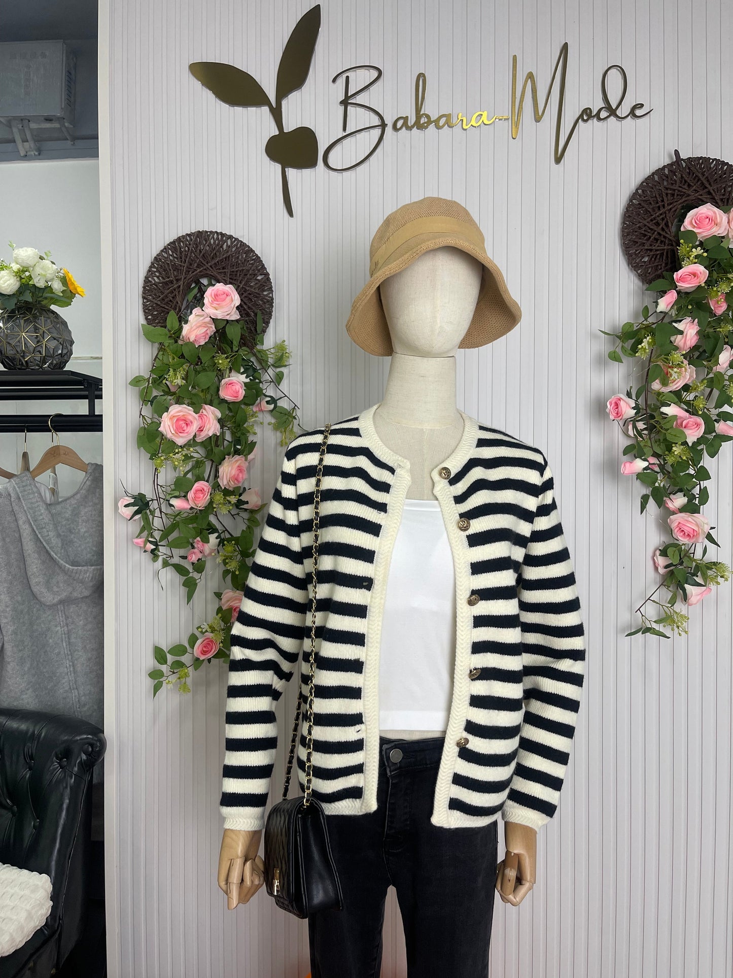 MYLAH | Cardigan a righed elegante
