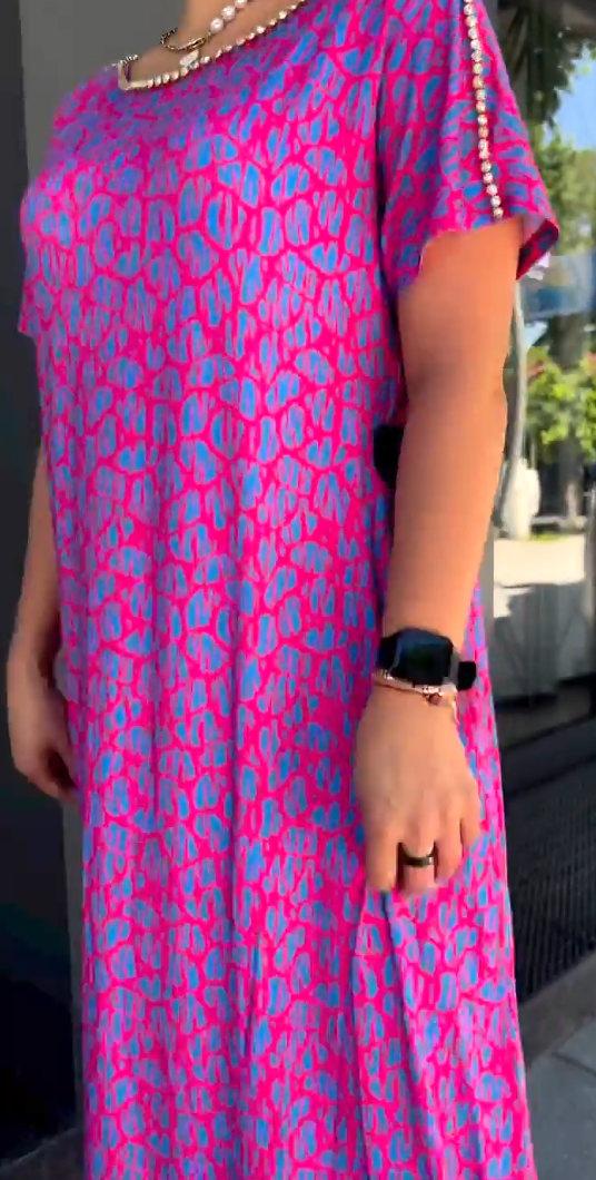 Xanthe | Abito di Moda con Stampa